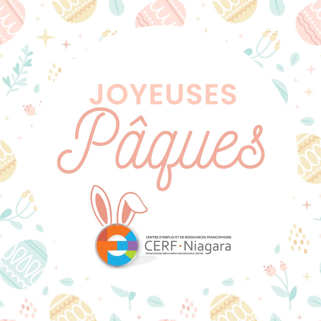 CERFNiagara's tweet photo. De notre famille à la vôtre, nous vous souhaitons Joyeuses Pâques! 🐰💜
.
.
.
From our family to yours, we wish a Happy Easter! 🐰💜 https://t.co/bHAPdMa9fI