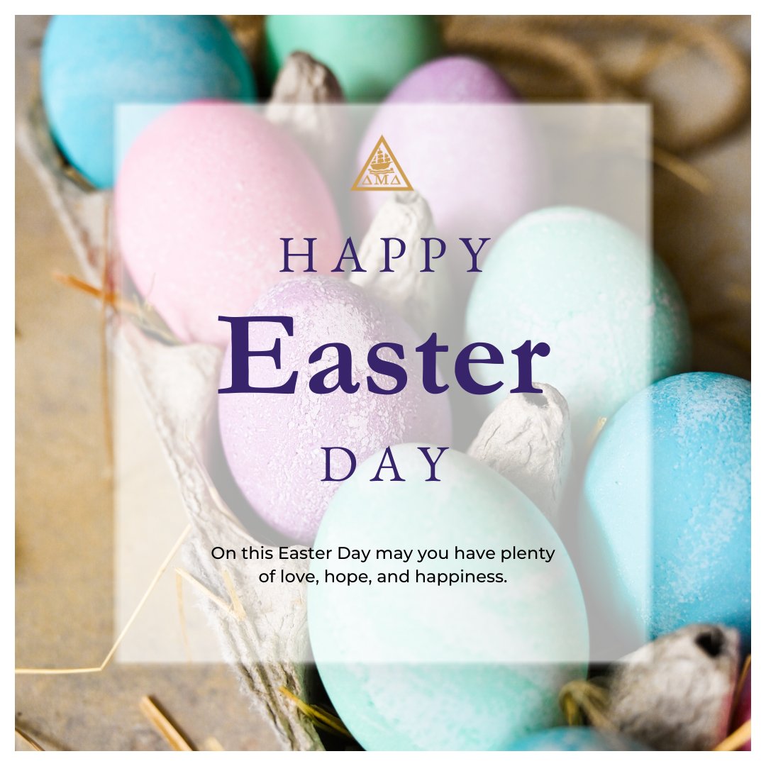 DeltaMuDelta's tweet photo. Enjoy your Easter holiday, and may the coming spring fill you with optimism for the future. From all of us at Delta Mu Delta, have a happy Easter!
#happyeaster #enjoyeaster #deltamudelta #DMD #honorsociety https://t.co/RmWJ3a4imX