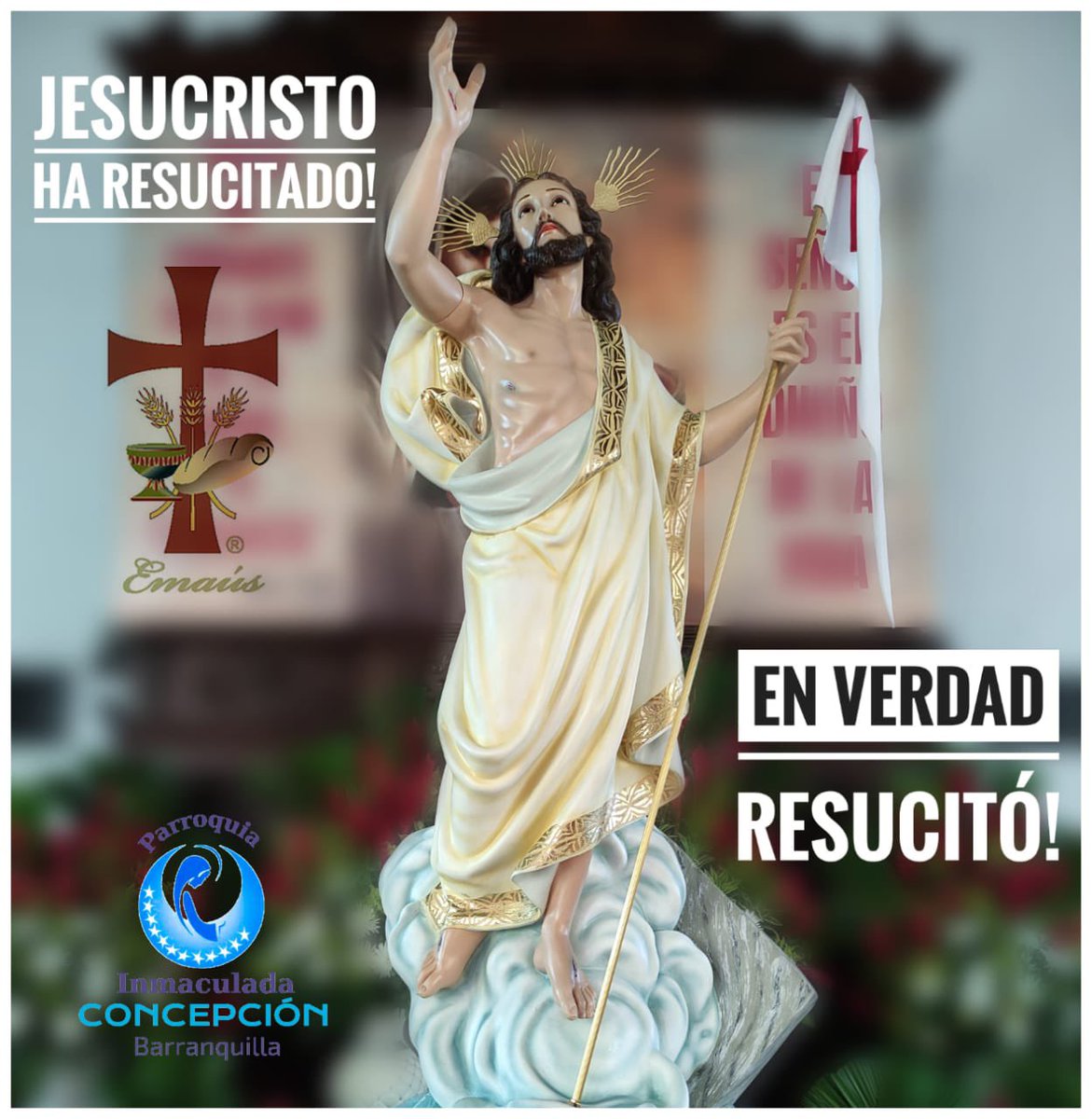 ¡Jesucristo ha resucitado!
¡En verdad resucitó!