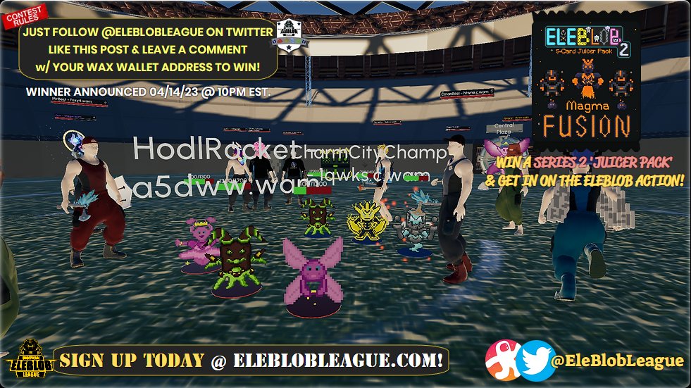 EleblobLeague's tweet image. 🥳 DON&apos;T MISS OUT ON OUR CURRENT TWITTER GIVEAWAY! 🎁👀

🏟 Make Sure to &apos;FOLLOW&apos; The League on Twitter!
&apos;Like 👍&apos; This Post &amp;amp; Comment Your &apos;Wax Wallet&apos; Address Below to Enter!👾🎉

🍀GOOD LUCK TO EVERYONE!
🏆EleBlobLeague.com

#EleBlob
#Immersys
#EleBlobNFT
#EleBlobLeagu