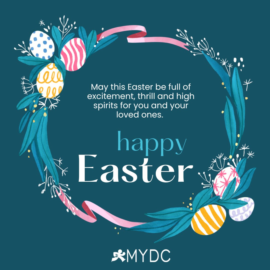 MYDCPgh's tweet photo. From all of us at MYDC, we wish you and your family a very Happy Easter 🧡 #HappyEaster https://t.co/YluzlDKw2a