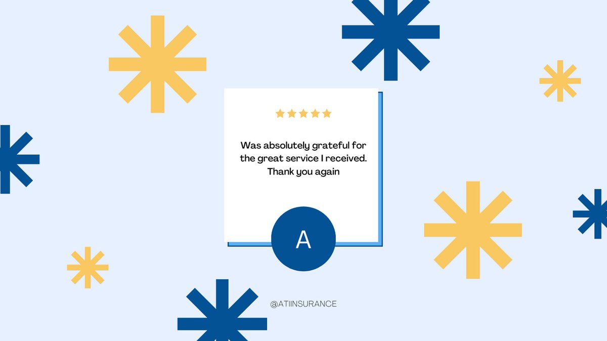 ATIInsurance's tweet image. Going above and beyond for our customers in our number one priority #customreview #customerservice #affordableinsurance #carinsurance