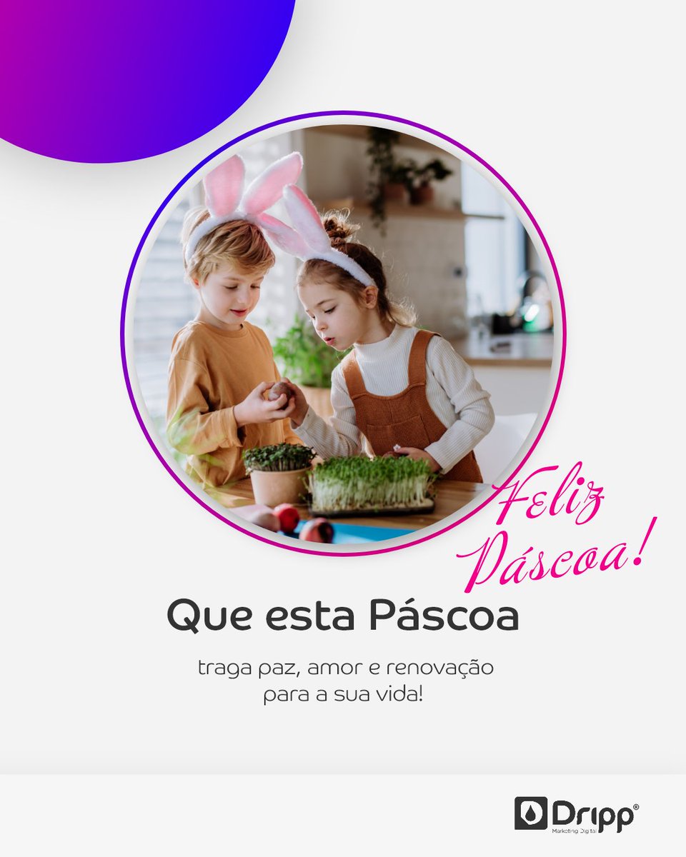 DrippTwit's tweet photo. Desejamos a todos uma feliz e abençoada Páscoa!

#páscoa #felizpascoa #agênciademarketing #marketingdigital #marketing #mkt #redessociais #criaçãodeconteudo #conteudodigital #conteúdo #conteudocriativo #comunicação #joinville https://t.co/z4hg8AidiR