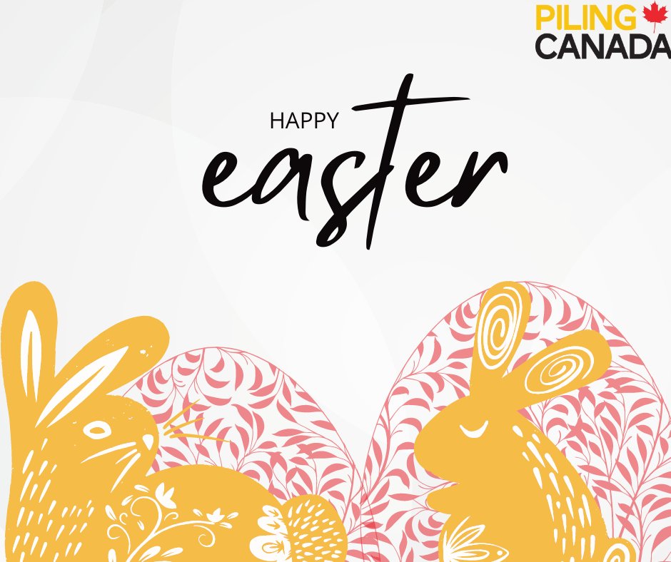 Wishing you all a #HappyEaster!

#DeepFoundations #Piling