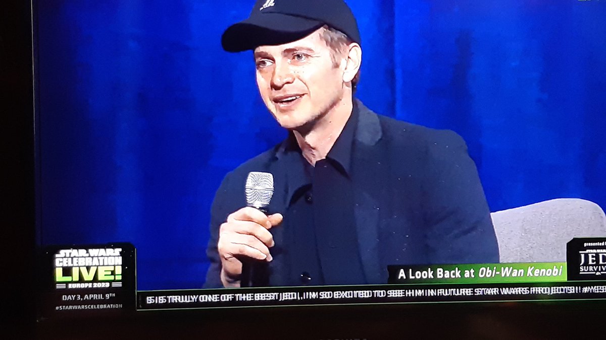 KDavJeff's tweet image. HAYDEN!!!! 

Obi-Wan Panel on Day 3 of @SW_Celebration - Life is Good. 

#starwarscelebration #YesSWC2023