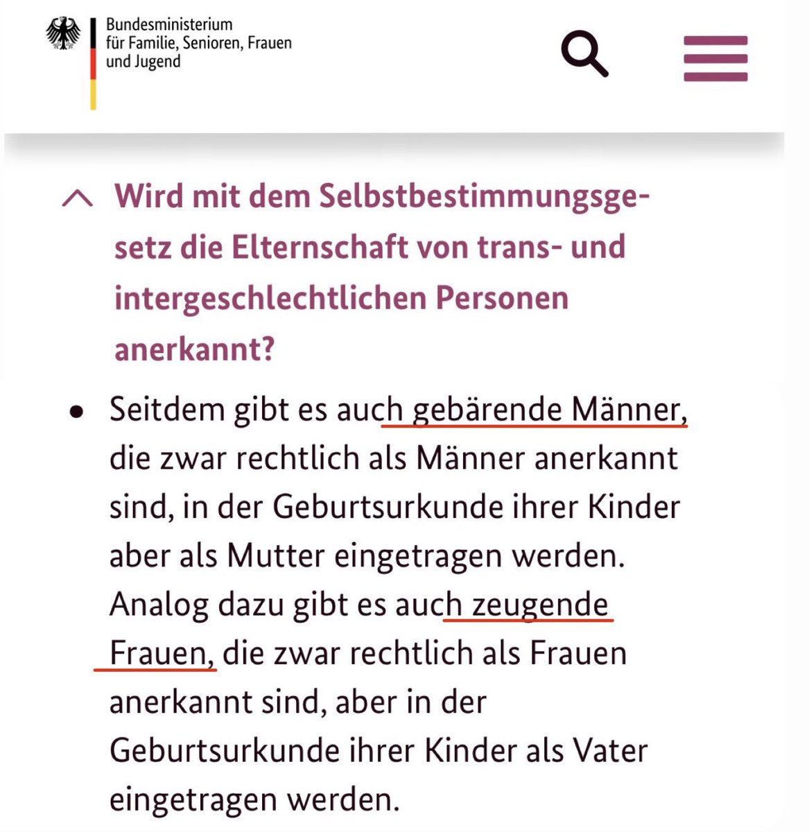 „Gebärende Männer“ und „zeugende Frauen“ - wir werden von komplett Wahnsinnigen regiert