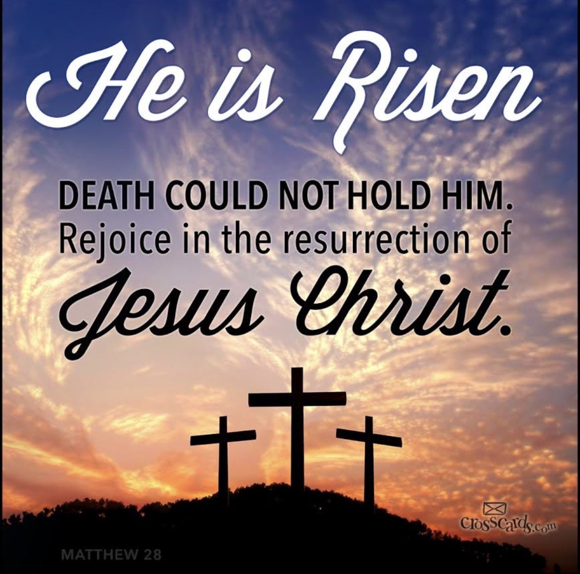 We serve a risen Savior