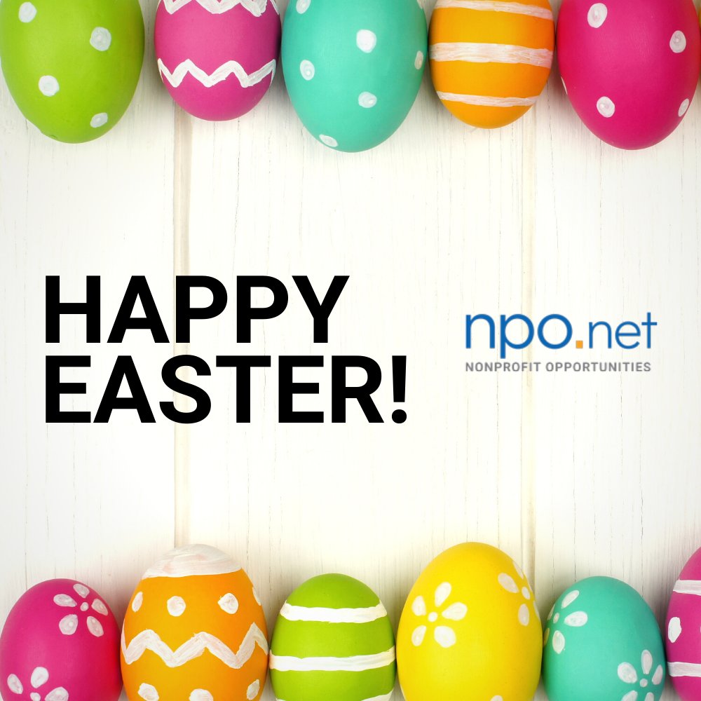 On behalf of the NPO.net team, we’d like to wish everyone a very happy and safe Easter season! We hope you enjoy your time off with family and friends.

#npolumity #npodotnet #nonprofit #lumity #nonprofitopportunities #jobboard #jobopportunities #nonprofitjobs