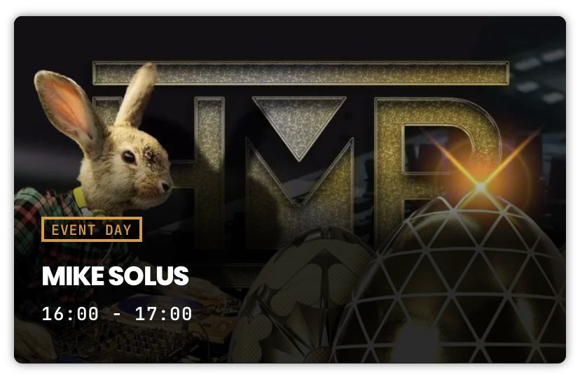 MikeSolus's tweet photo. .@_housemasters LIVE at the #BunnyBash from 4pm GMT this afternoon.
Happy Easter 🐣 #LoveSundayz
https://t.co/IitGQ4ZLuJ https://t.co/L62GzNoXTW