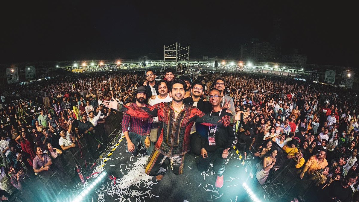 Played the biggest concert of my career last night to 37,200 people in Hyderabad. My first sold out solo stadium show!! Still feels unreal 🥹

Hyderabad, we made history and I’m so glad we could share these moments together ❤️
