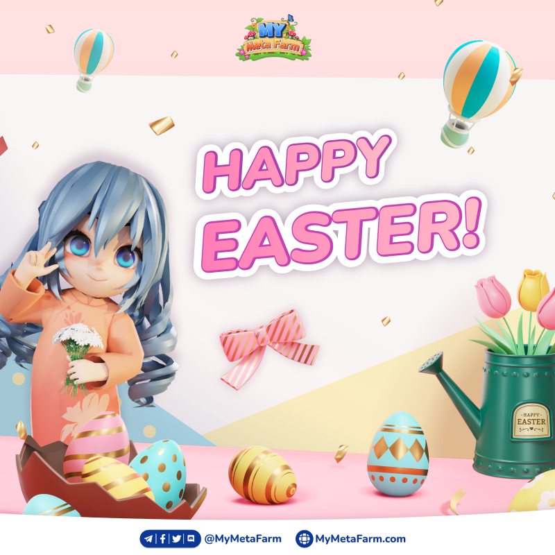 🐇 Happy Easter Day 2023 🥚

Wishing you all a wonderful day filled with blessings and happiness! Let's take part in Easter activities & have fun together twitter.com/mymetafarm/sta…

✨#MyMetaFarm sends you a lovely gift here: galxe.com/mymetafarm/cam…

#HappyEaster #EggHunt2023