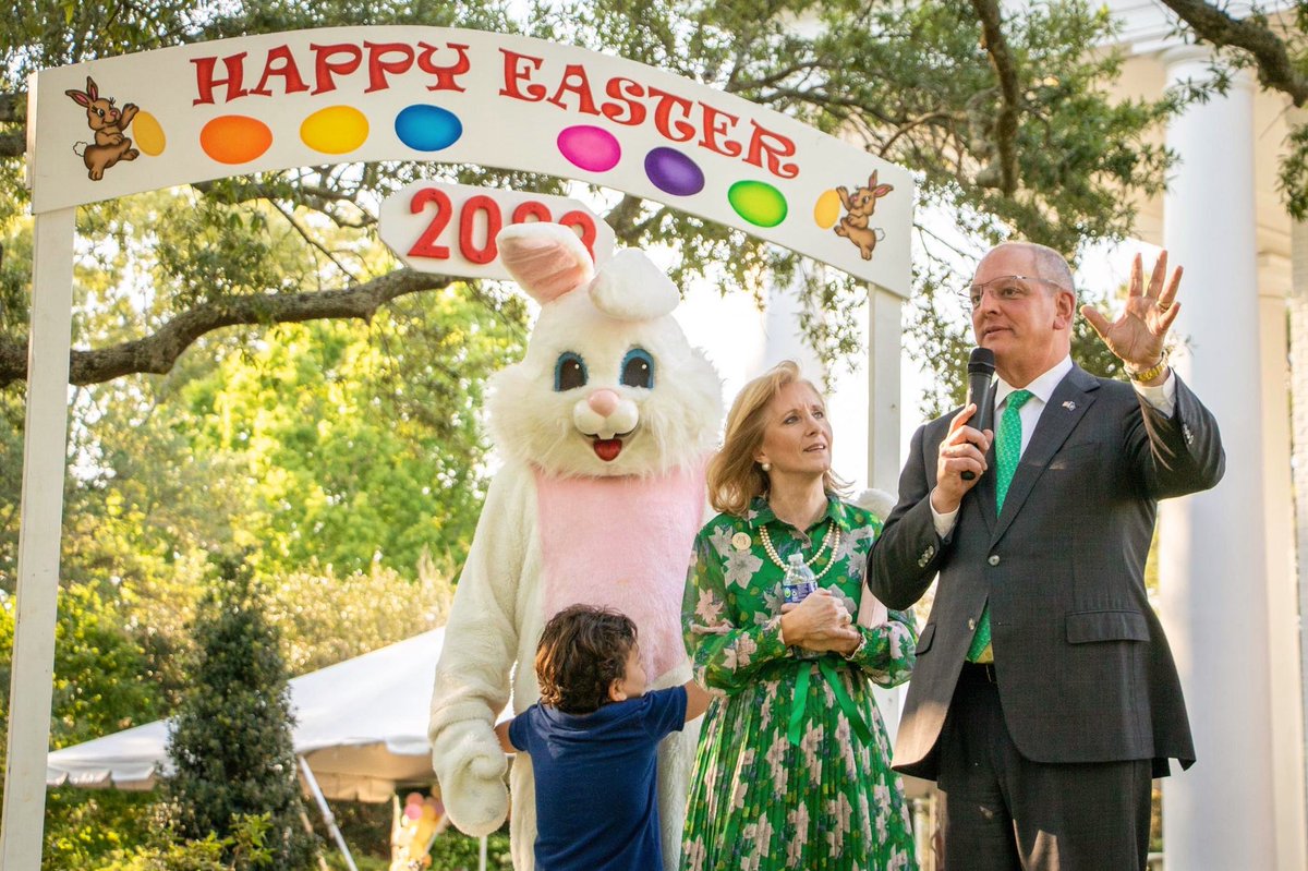 .@FirstLadyofLA and I want to wish all Louisianans a blessed Easter. #lagov