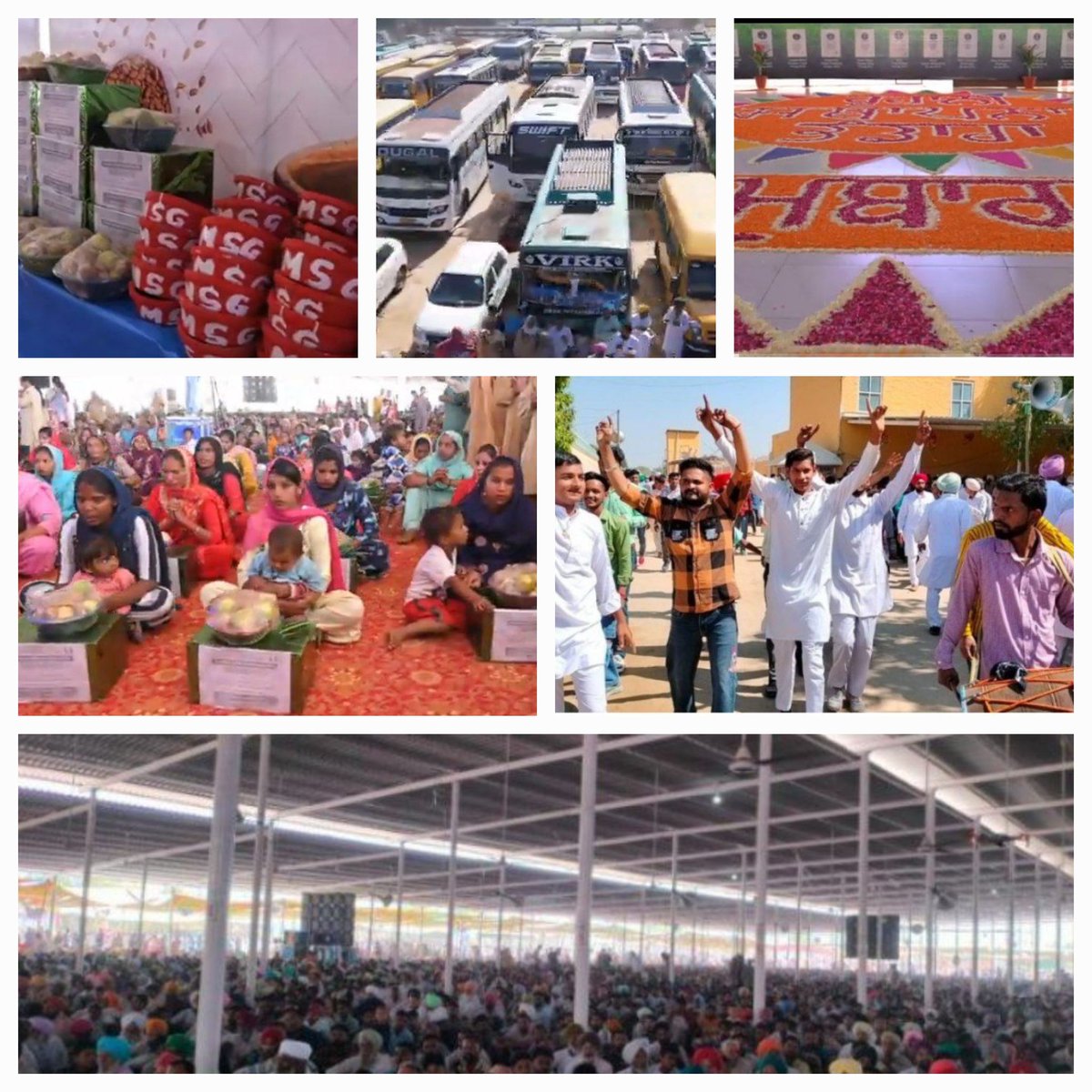 Today I attended the Foundation Month's #HolyCelebrationAtSalabatpura and the holy vibes there, the spirit of humanity among the volunteers and the grace of Almighty was awe-inspiring. 

Dera Sacha Sauda volunteers did many welfare activities too.❤