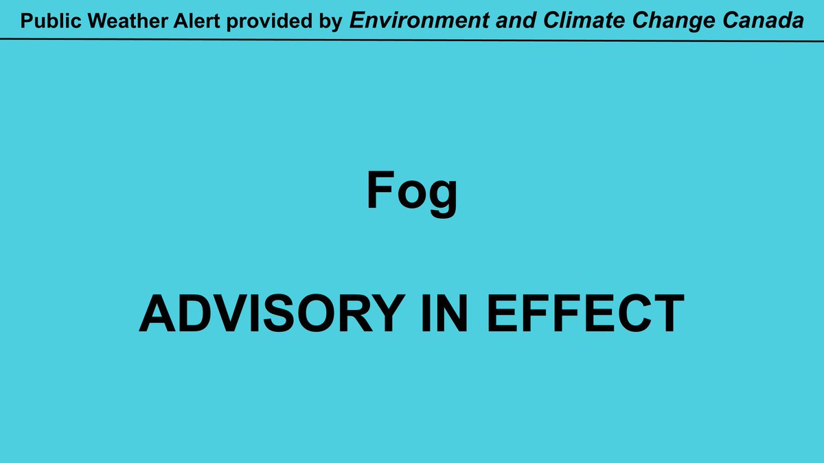 ONWeatherWatch's tweet photo. #onweather

FOG ADVISORY CONTINUED at 9:15am (EDT) IN: Northern Ontario

Patchy dense fog has developed across the region early this morning. Fog will  https://t.co/zUHwzEprw4 https://t.co/VBxDkPYcOT