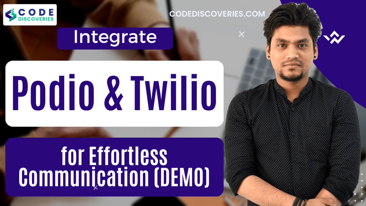 shashank_kumar2's tweet image. Rev up your team&apos;s communication and productivity with our easy-to-follow guide to integrating Podio and Twilio! Learn how to send SMS and receive real-time replies. Check out the tutorial: codediscoveries.com/podio-and-twil… #codediscoveries #codediscoveriessuccess #codediscoveriesupdate