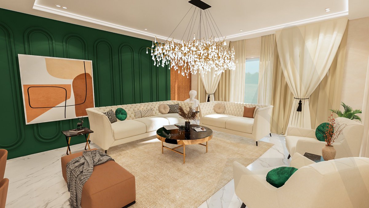 ArconDesigns's tweet photo. "Experience the perfect fusion of modern design and architectural elements in our sleek dining and drawing room, featuring a stunning green feature wall 🍽️🎨

.
.
.
#architecture #architecturedesign #interiordesign #drawingroom #diningroom #greenthemeinterior  #arcondesigns https://t.co/QIHbvNZK4R