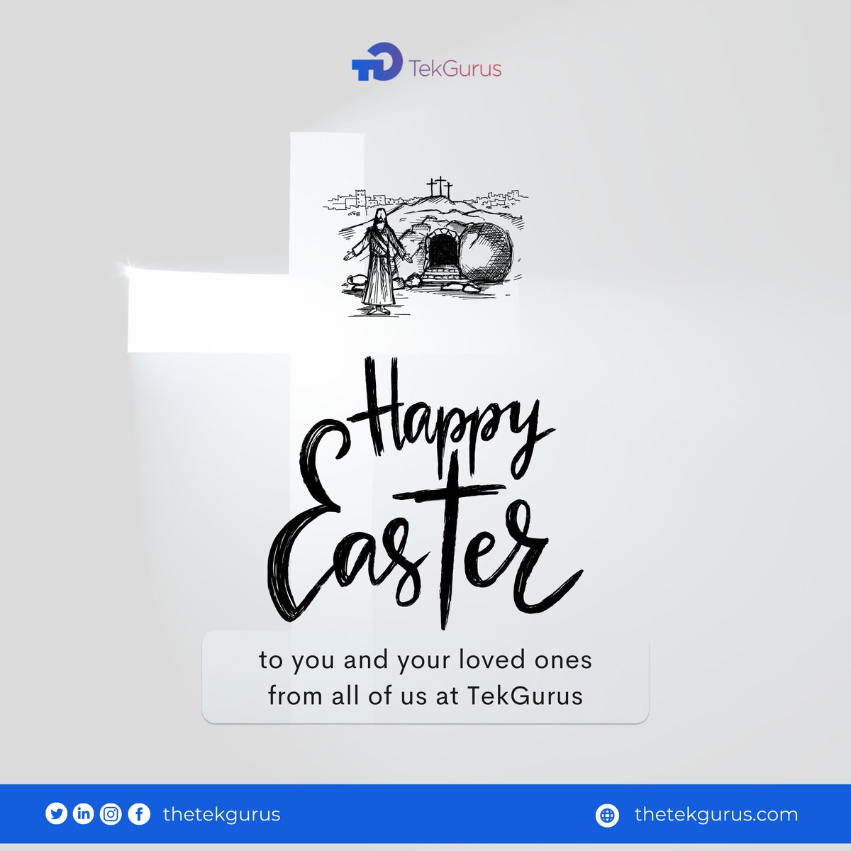 theTekGurus's tweet photo. Let's celebrate with renewed hope.
May this Easter bring you hope, joy, grace, peace, and all the blessings of the season.
#happyeaster #techexperts #techbro #techsolutions #techsupport #eastersunday #tekgurus https://t.co/UJ3iV378Ng