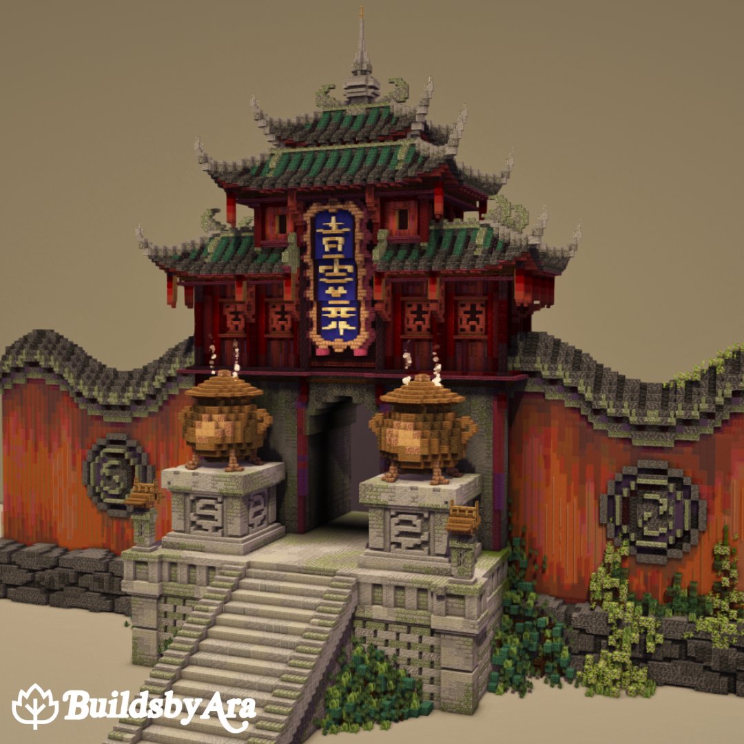 Red Gate #Minecraft #minecraftbuild #Minecraftbuilds #minecraft建築コミュ