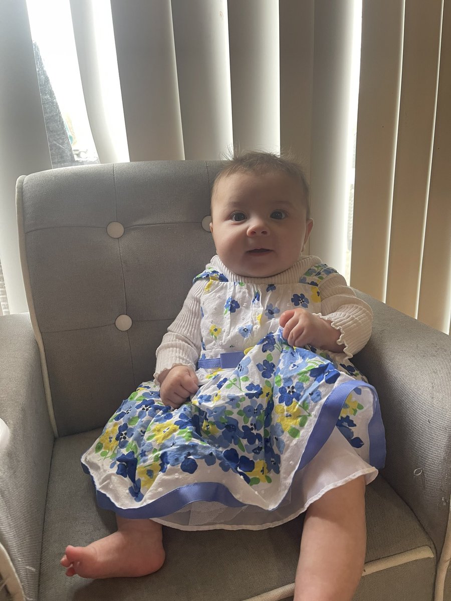 zJordanFreeman's tweet photo. Pretty baby P says happy Easter https://t.co/97OZgjdwcG