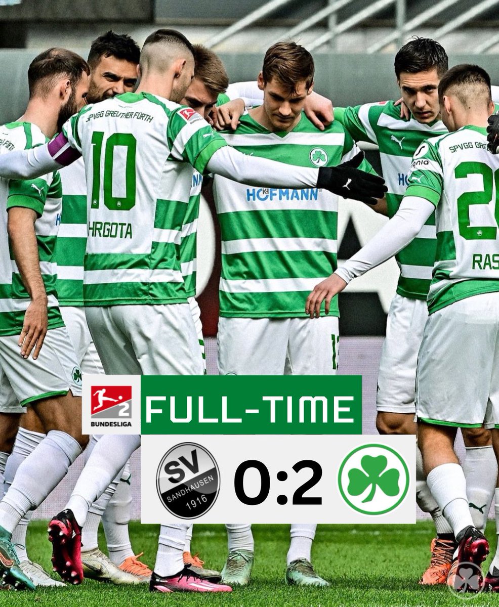 Kleeblattnews's tweet photo. Dietz bekommt am ende nochmal Spielzeit.
AUSWÄRTSSIEG!💪🏼🟢
#SVSSGF 0:2 https://t.co/cnivJ8mKgf