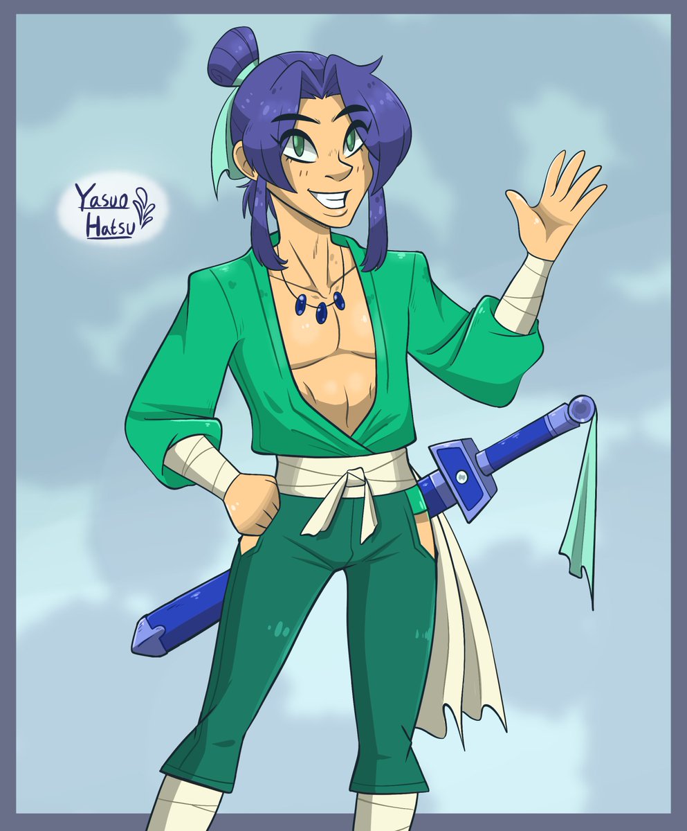 Lov_Pollen's tweet photo. @Animefanka Congrats, and here's a character you might have fun with, his name is Yasuo! 💕 https://t.co/hs82Gb78ca