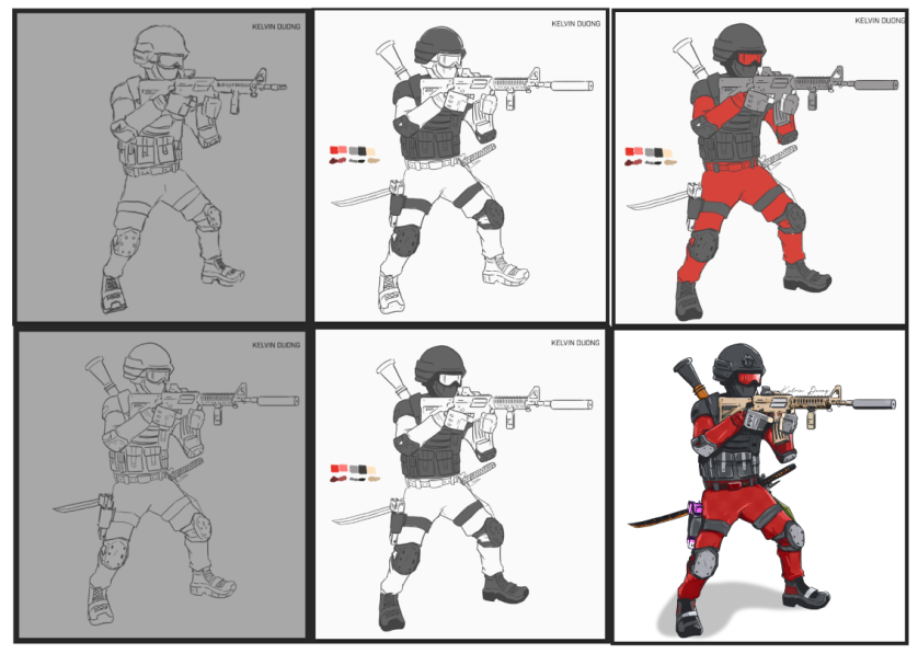 kelvinc1996's tweet photo. Just got the inspiration for a cartoon soldier character in this game xD
#soldier #lowpoly #character #fanart #polywar https://t.co/Da5ry5BG5z