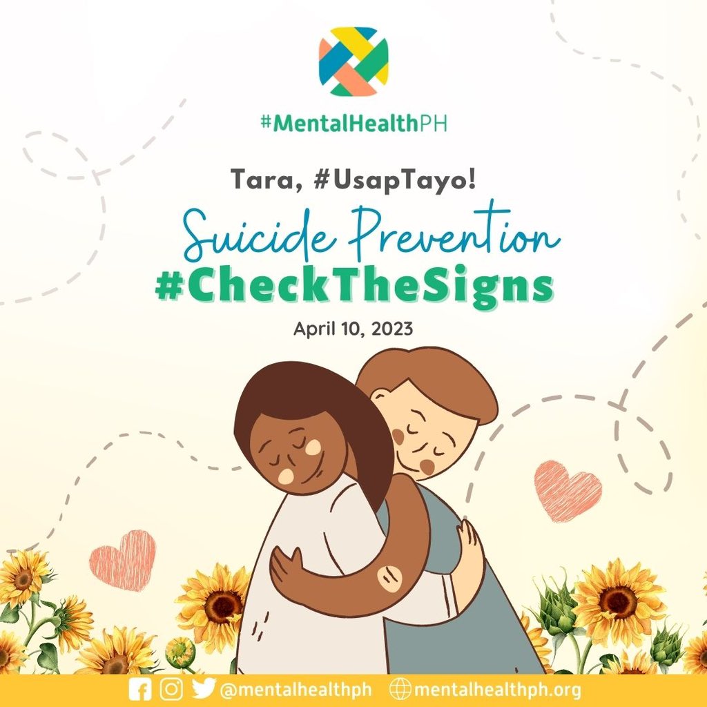 mentalhealthph's tweet photo. Checking the date… 

#UsapTayo celebrates its 6th year of zeroing suicide and stigma on #MentalHealth. 

Tomorrow, join us as we #CheckTheSigns and prevent suicide. 

Tara, #UsapTayo kasama ang #UsapKada bukas, 7-8 pm. 

#MentalHealthPH https://t.co/rosKelJHX6