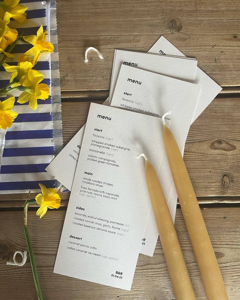 Becky &amp; Rich 01.04.23 💛💛💛 Simple in-house styling (by me) for their intimate wedding supper, catered by our dear friends @pasettiandboote instagr.am/p/Cq0SoE0ql8J/