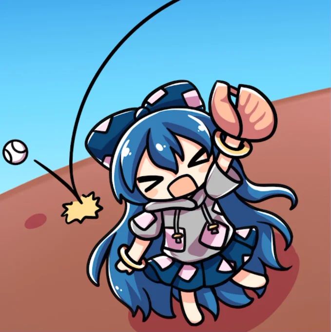 サークル カレーラーメン様()の例大祭20新作「打つのは私だ!」に紫苑ちゃんのイラストを寄稿させていただきました!全員が打席に立つハチャメチャなボードゲームとのことです…! よろしくお願いします  