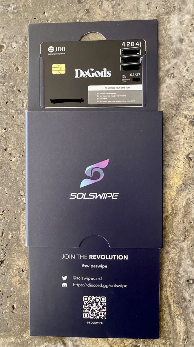 aArcsol's tweet photo. Thank you @xswipecard and @frankdegods @DeGodsNFT
I can finally do some grocery shopping ๐๐ณ
#Solana #Bullish #Experiment0r https://t.co/gHAJxD3SRV