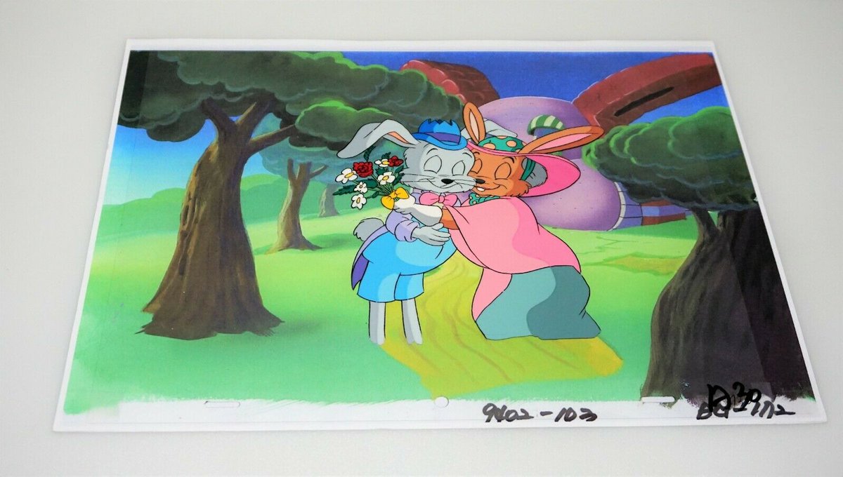 KurenK1's tweet image. #HappyEaster2023 everybody! In honer of today, Here are reposts of a few #animationcels that i own of the easter chipmunk special. 
#alvinandthechipmunks #animation