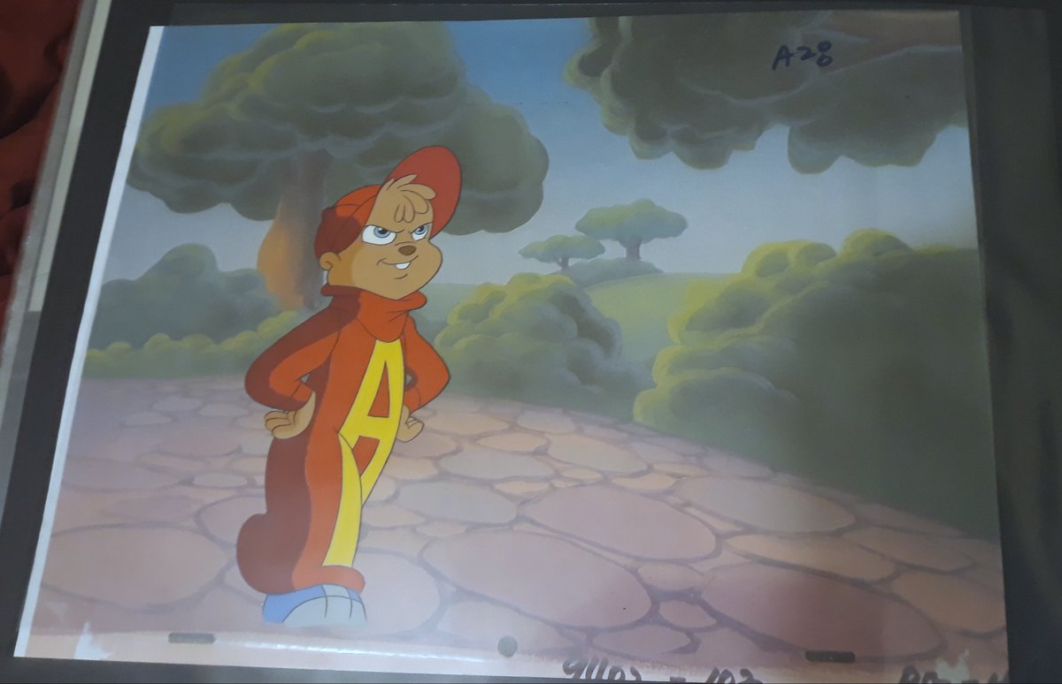 KurenK1's tweet image. #HappyEaster2023 everybody! In honer of today, Here are reposts of a few #animationcels that i own of the easter chipmunk special. 
#alvinandthechipmunks #animation