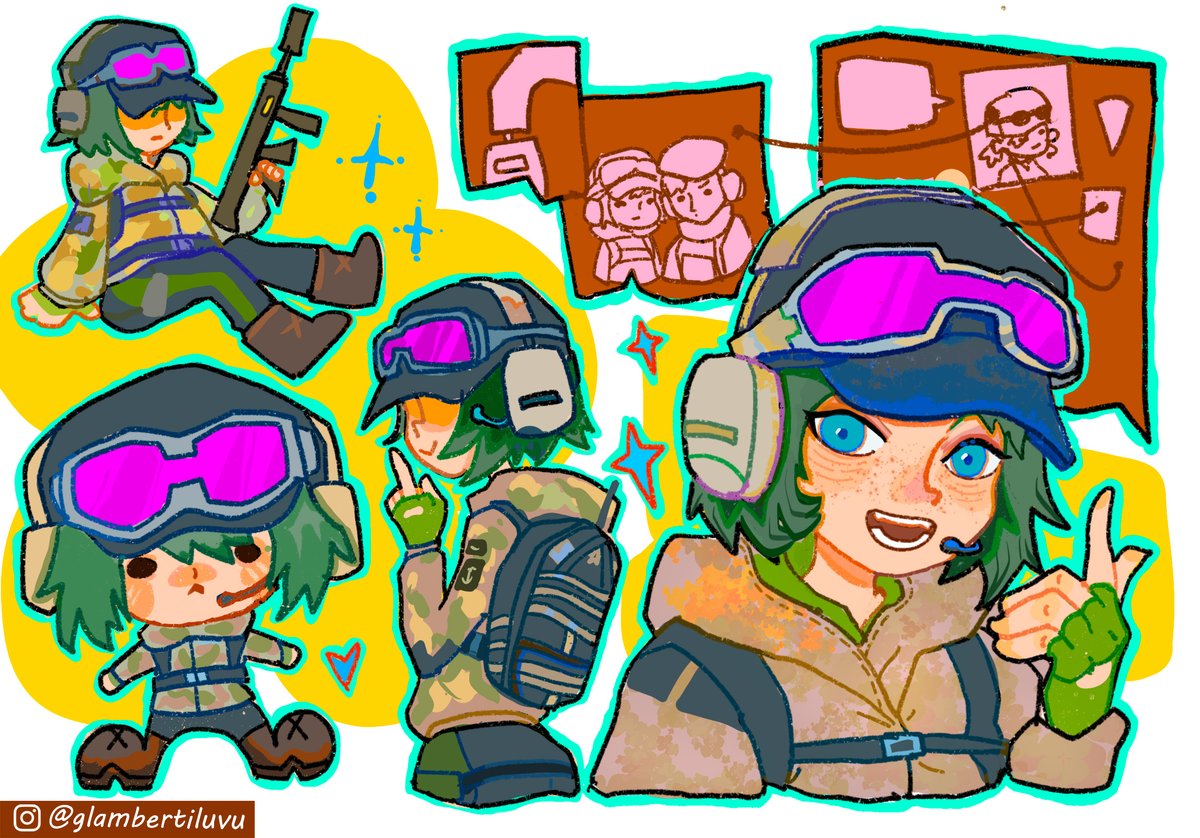 glambertiluvu's tweet photo. Hi, My name's RuL! I draw fan arts of video games. Most are Ubisoft games, such as Watch Dogs &amp; Assassin's Creed series, and R6S! Below are my fanarts for #RainbowSixSiege ! https://t.co/jup9Dxhp5R
