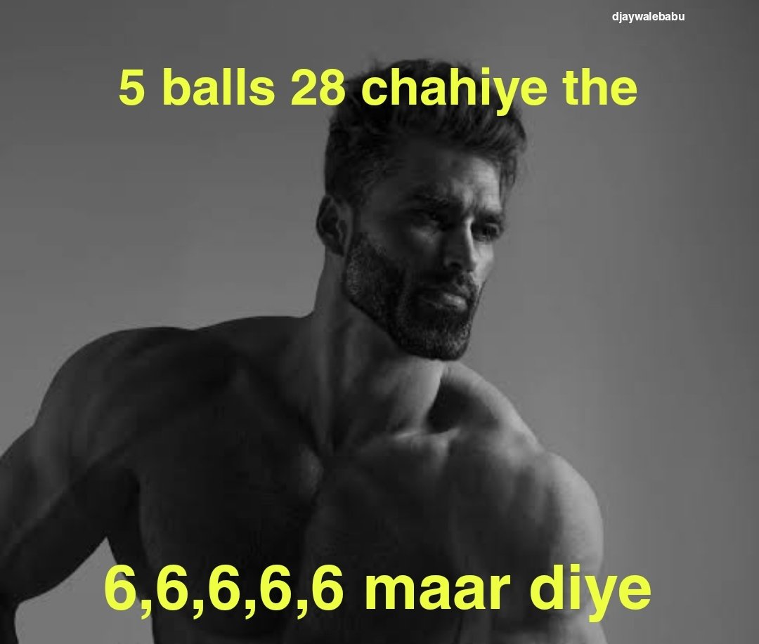 djay on X: The real Giga Chad, Rinku Singh #KKRvGT