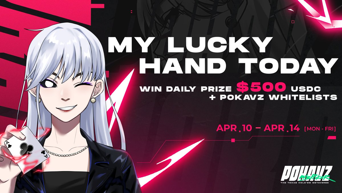 As we promised, something spicy is coming this way!🔥🔥🔥
#POKAVZ #WhitelistGiveaway was just the appetizer, now #MyLuckyHandToday is being served: We are giving out 500 USDC in cash every day!🤑🤑🤑
Check it out: blog.web3games.com/pokavz-w3poker…
Like &amp; Retweet❤️ As we are cooking up more