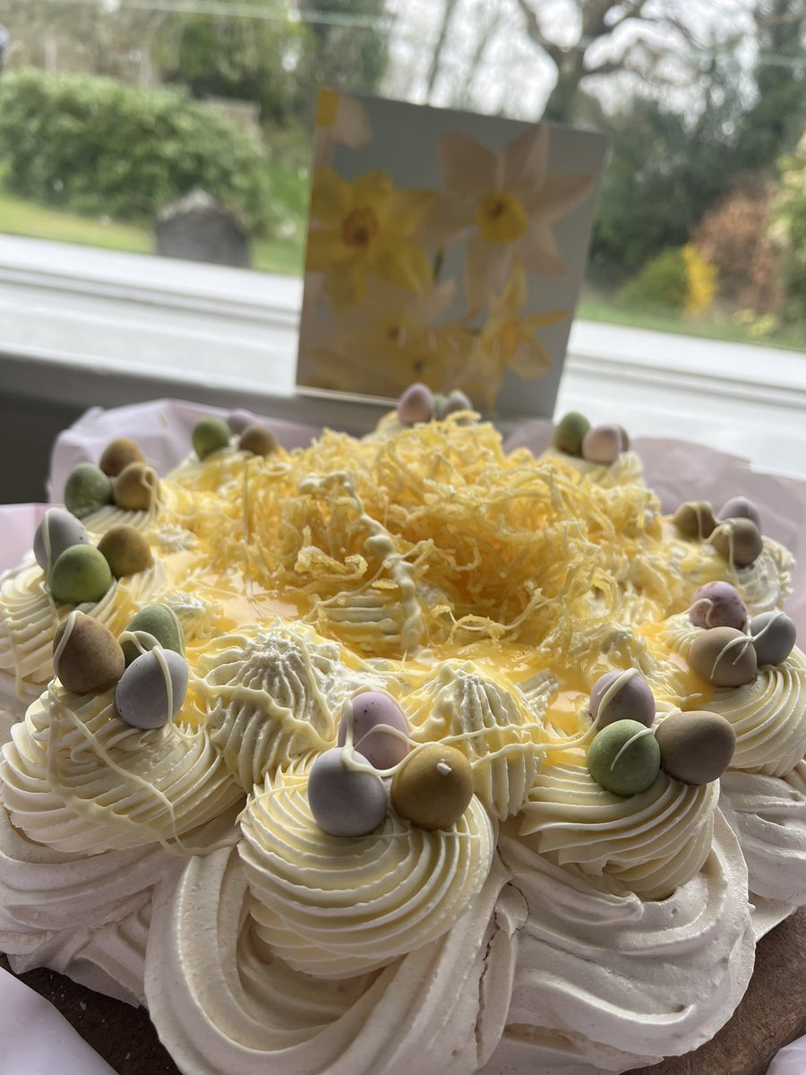 Wouldn’t be Easter if I didn’t make #MaryBerry Easter Pavlova 🐣 #Bakinglove