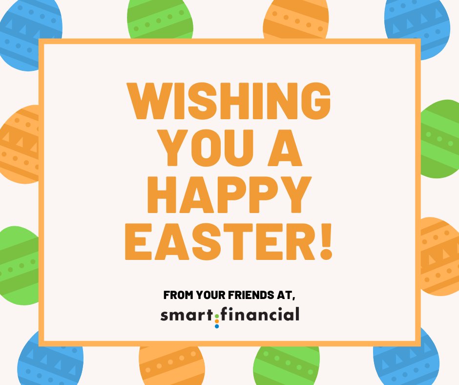 Happy Easter from your friends at Smart Financial! We hope you have an eggcellent day! 🐣