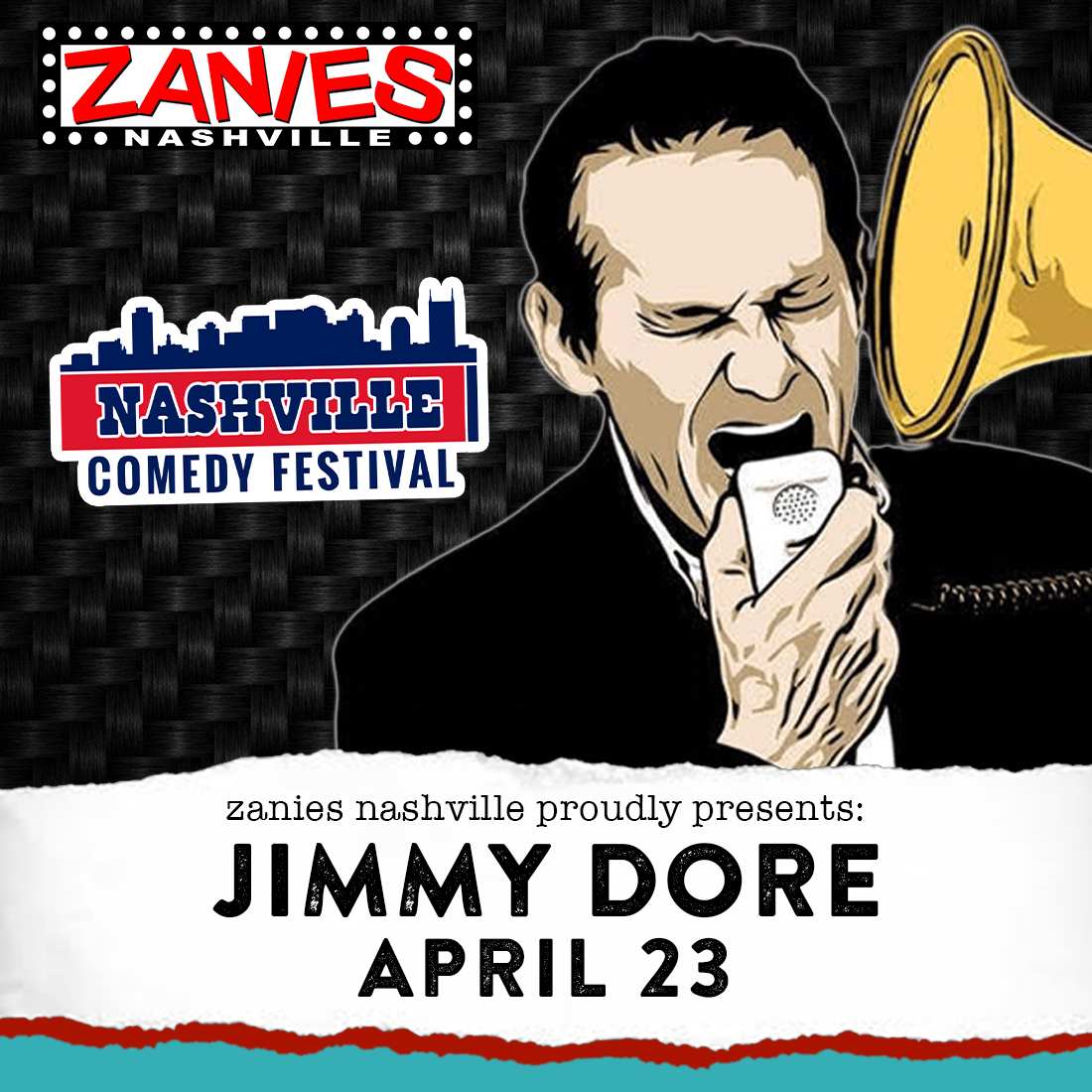 🎙️SECOND SHOW ADDED!
Host of The Jimmy Dore Show and best selling author @jimmy_dore takes the Zanies stage April 23 as part of the @NashComedyFest! You know you don't want to miss this show, so grab your tix while you can, Nashville--> bit.ly/NCF_JimmyDore