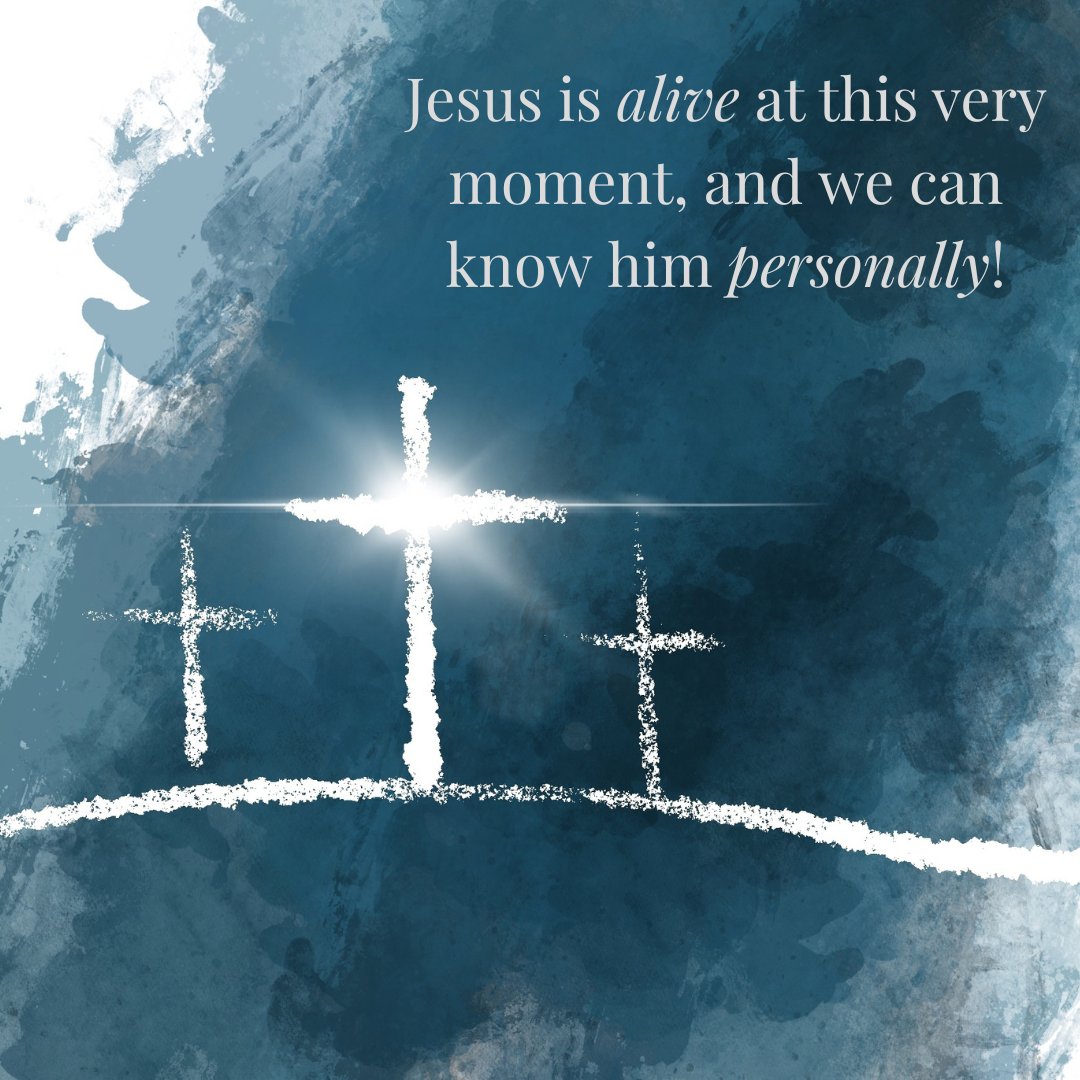 "If Christ has been raised from the dead, then he is alive at this very moment, and we can know him personally. He will give us ultimate victory and a meaningful life." Josh McDowell

That is the good news today!  #easter