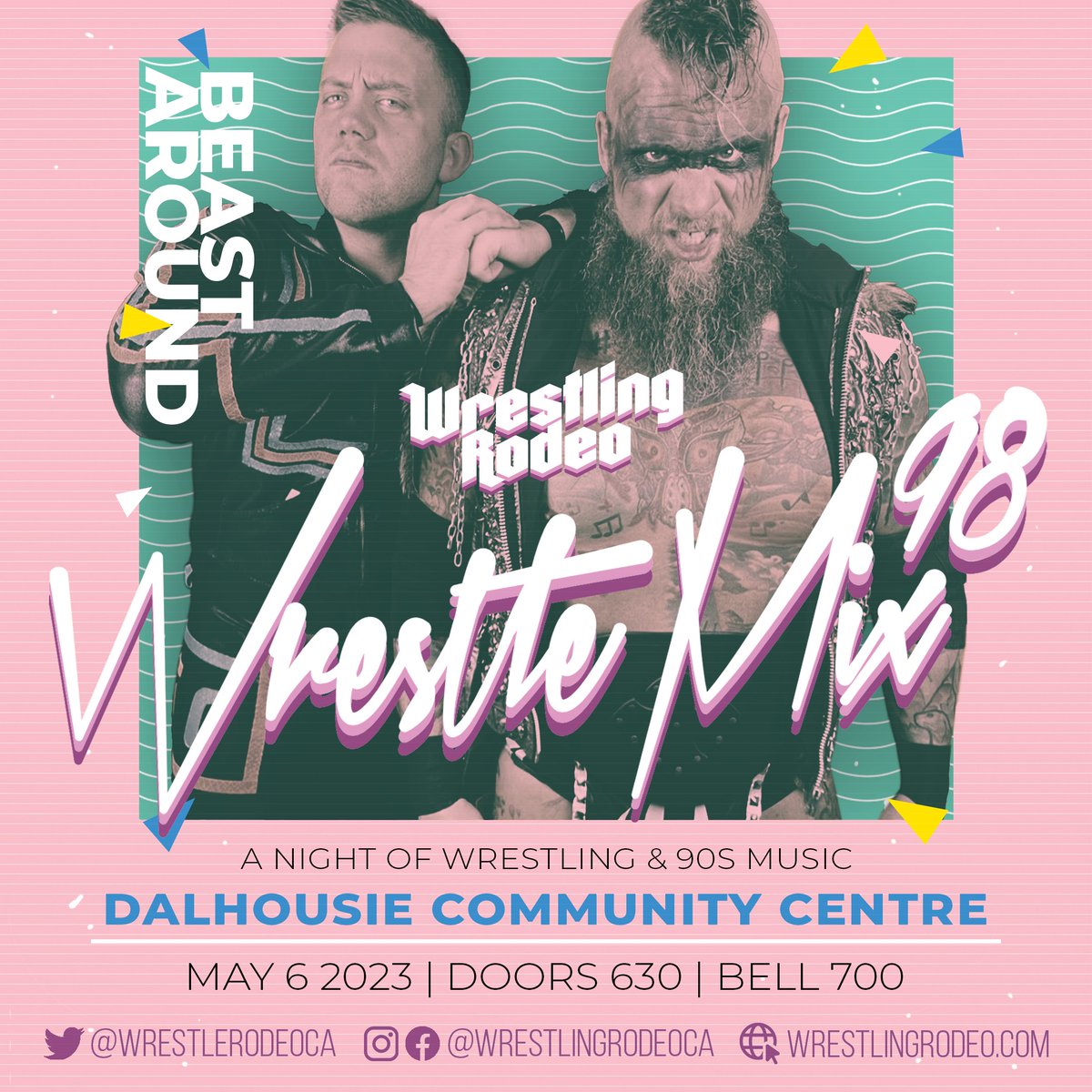WrestleRodeoCA's tweet photo. Some of you have been asking for talent announcements! Our first talent for #WrestleMix98 is the team of @TheTravisCole and @thecheetahbear - BEAST AROUND!
π
May 6th, 2023
π Dalhousie Community Centre // Calgary
ποΈ https://t.co/FYubJLL0Y8 https://t.co/pV7c8sfa5G