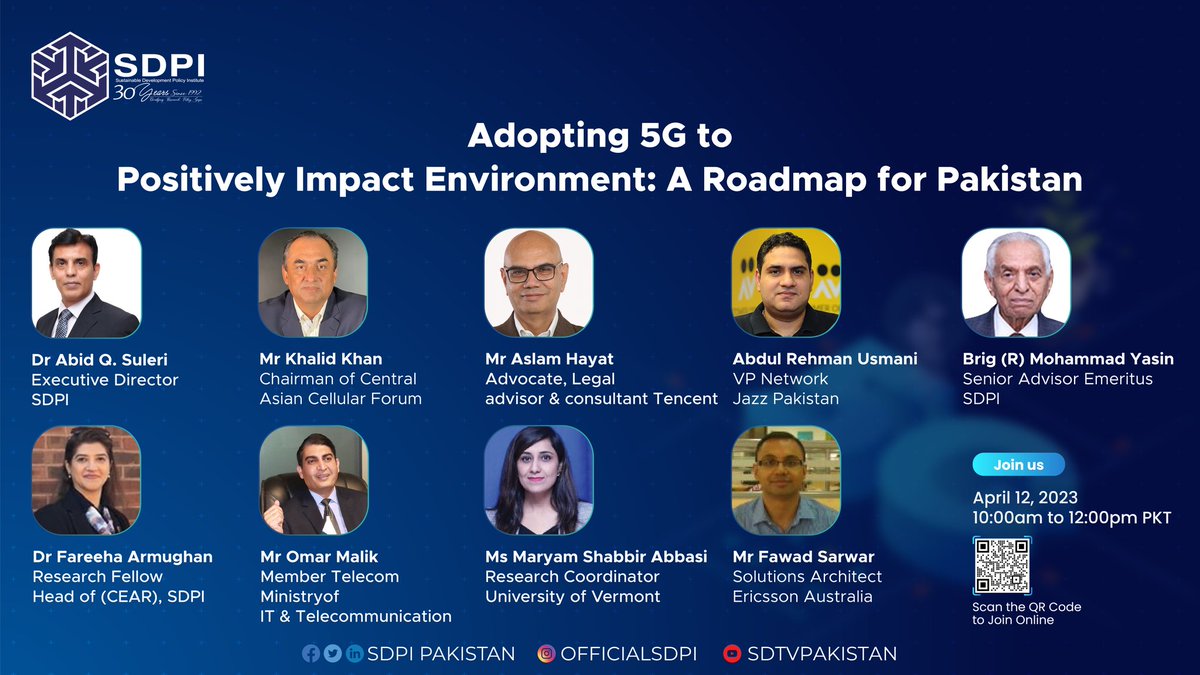 SDPIPakistan's tweet photo. 📢SDPI is pleased to invite you to a WEBINAR on
𝗔𝗱𝗼𝗽𝘁𝗶𝗻𝗴 𝟱𝗚 𝘁𝗼 𝗣𝗼𝘀𝗶𝘁𝗶𝘃𝗲𝗹𝘆 𝗜𝗺𝗽𝗮𝗰𝘁 𝗘𝗻𝘃𝗶𝗿𝗼𝗻𝗺𝗲𝗻𝘁
🗓12th April
⏰️10am-12:00
🔗Register at https://t.co/cvjETjtHii
#5G #NextGenNetworks #Telecommunications #DigitalTransformation #IoT https://t.co/URgj5Ml9sm