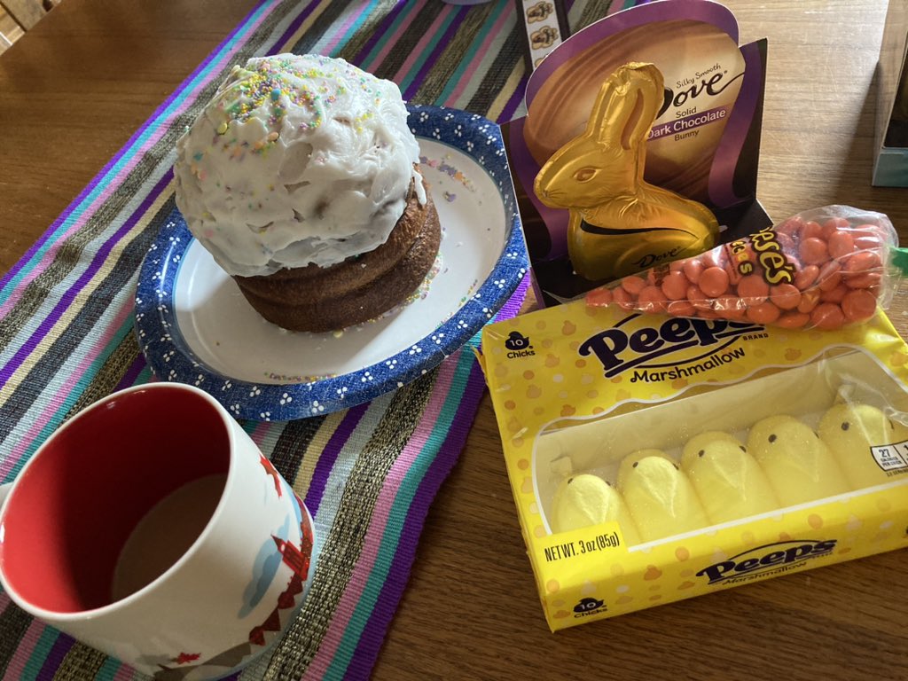 I’m 44 and the Easter bunny still leaves me an Easter basket. I’m starting to suspect the Bunny is actually my Mom since I also got Paska Easter bread which is the same recipe great grandmas have passed down.