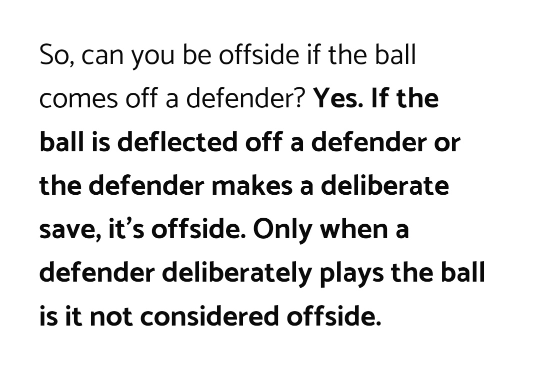 TimothyKivumbi's tweet photo. @CliveKyazze @UPL The touch from the defender was more like a deflection. So if he was already in an offside position, the touch doesn't change anything. He is judged offside. https://t.co/NXoZZFlUmk