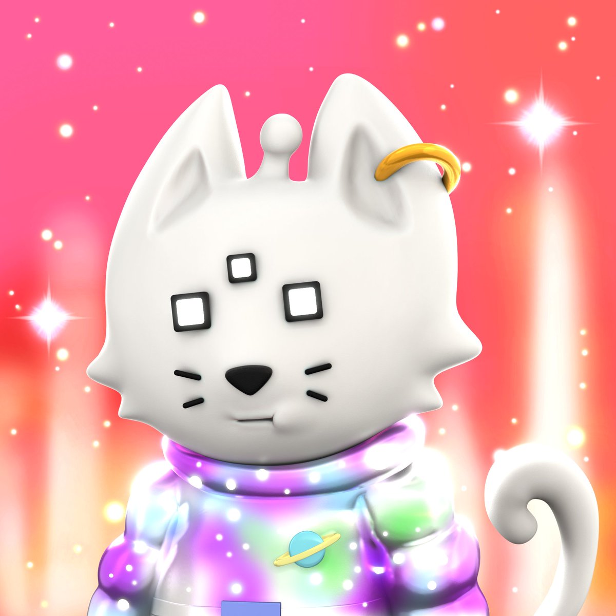 🐇🧺Happy Easter ! I finally got my first Albino <a href="/CosmicCats_/">Cosmic Cats</a> (rank 62) ! 
Still bullish on <a href="/Cosmicverse_/">cosmic</a>  ! 😺🌏
#GetCosmic