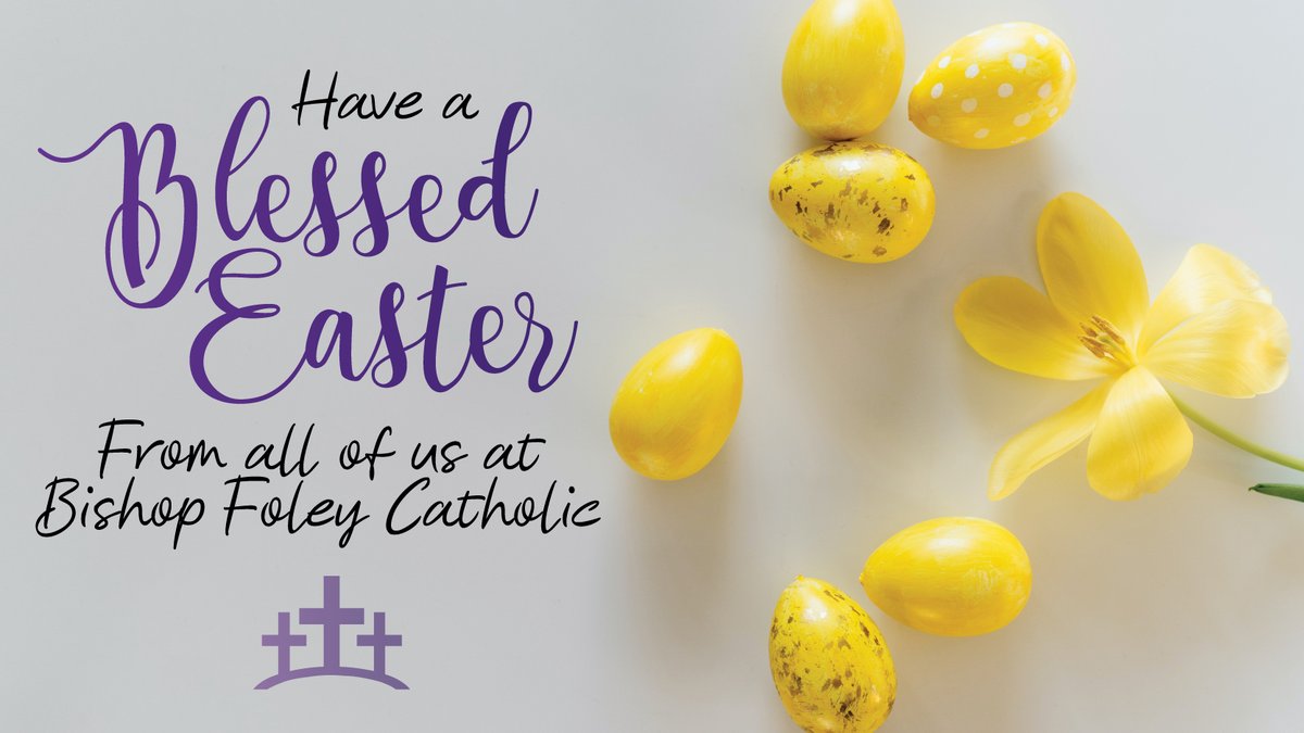 Bishop Foley Catholic High School (@bishopfoley) on Twitter photo Happy #Easter — He is risen! May this beautiful and warm day be a testimony to God's love and glory. Wishing many Easter blessings to our Foley Family! 🐰✝️
"And God raised the Lord and will also raise us up by his power." - 1 Corinthians 6:14 Happy #Easter — He is risen! May this beautiful and warm day be a testimony to God's love and glory. Wishing many Easter blessings to our Foley Family! 🐰✝️
"And God raised the Lord and will also raise us up by his power." - 1 Corinthians 6:14