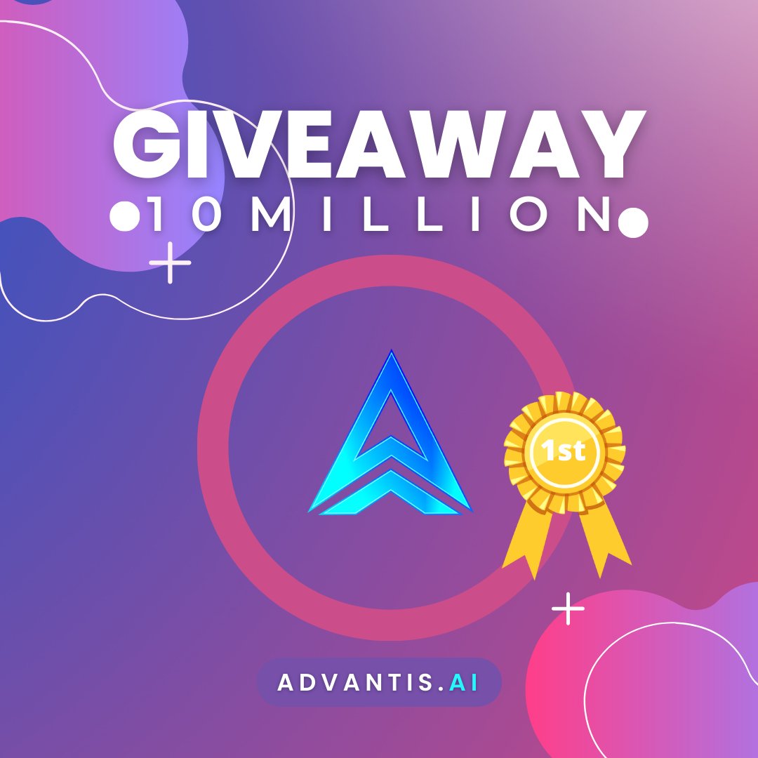 GIVEAWAY

10 MILLION <a href="/AdvantisToken/">AdvantisAI</a> to one lucky winner!!
Round 7/10 starting!!

To participate:

✅Follow <a href="/dune_zero/">Zero</a> 
✅Like &amp; Retweet
✅Comment #Giveaway 
✅Tag 2 friends!!

Good luck all and Happy Easter!! 
We are celebrating #crypto security!!
Advantis.ai #DYOR !!