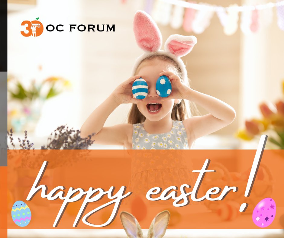 Happy Easter Sunday from the OC Forum! Let us know in the comments how you are enjoying your Sunday.
ocforum.org

#Easter #Holiday #Sunday #ocforum #jointheconversation #orangecounty