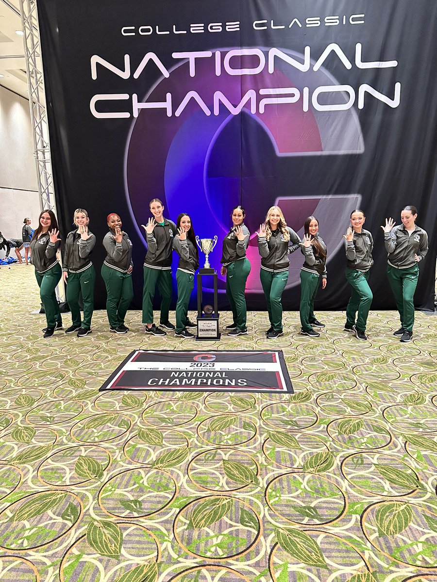 DanceTeamWSU's tweet photo. 2023 DII Team Performance National Champions 💚💛 https://t.co/vsCN8tBKXj