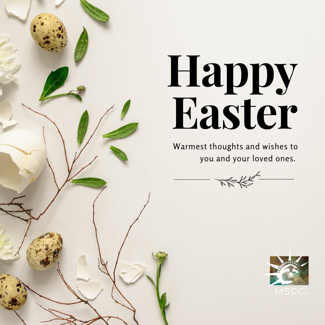 Happy Easter from all of us at MSCC! We hope you have a blessed day