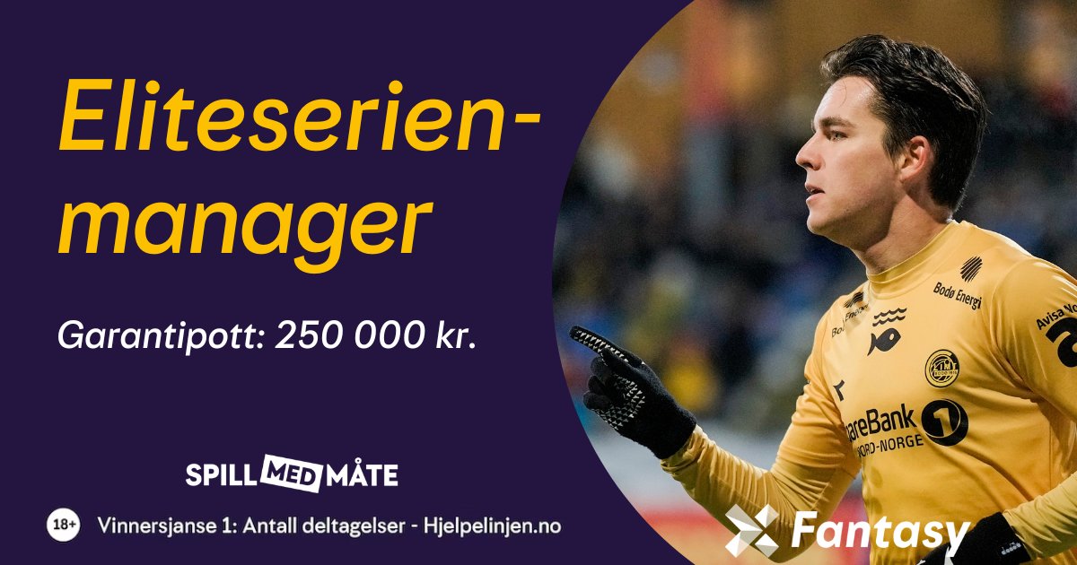 En vennlig påminnelse om at fristen for å levere ditt lag til årets Eliteserien-manager er i morgen klokken 14.30👇 ow.ly/w25150NEIuo